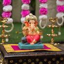 Ganesha Idol for Pooja Room | Eco Friendly Ganpati Idol | Clay | Siddhi Vinayak | 6 inches