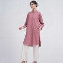 Organic Cotton Kurta Shirt for Women | Pink