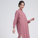 Organic Cotton Kurta Shirt for Women | Pink