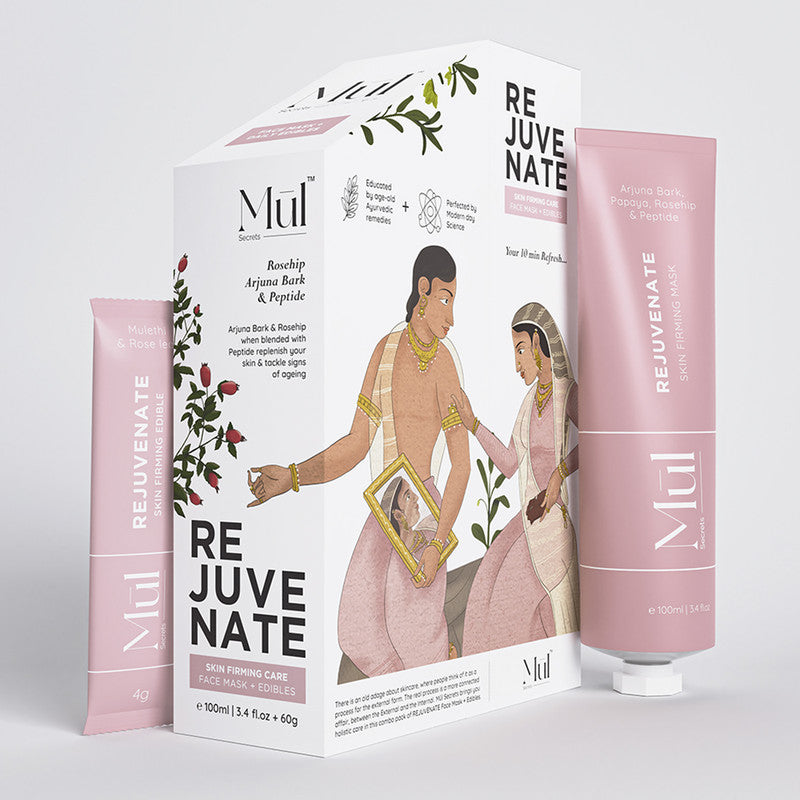 Rejuvenate Skin Firming Care | 1 Face Mask & 15 Sachet of Nutrition Drink | Set of 2