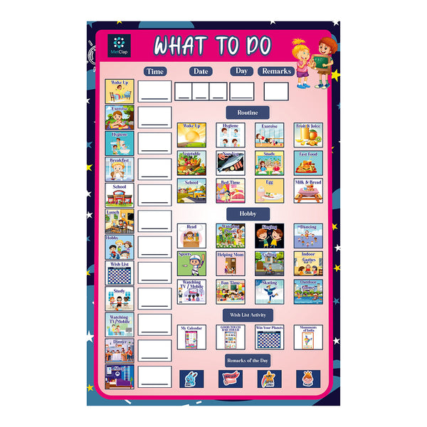 Kids Learning Toys | Daily Routine Chart for Kids | Multicolour