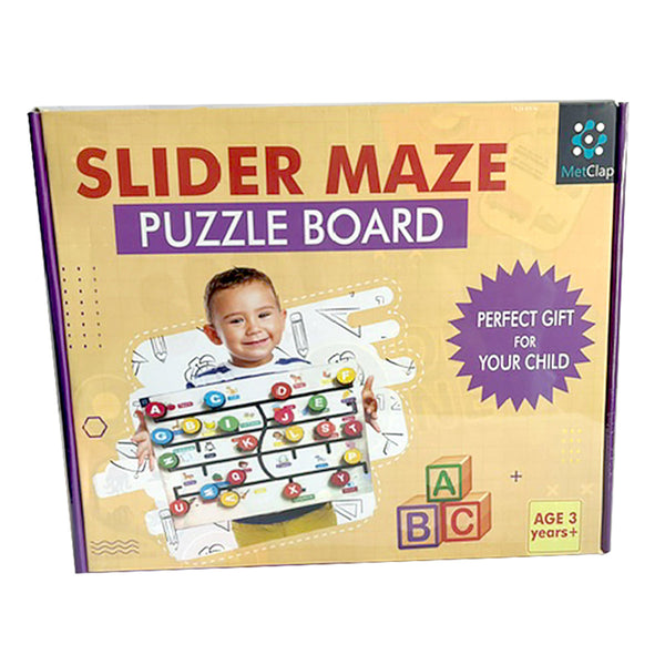 Wooden Toys for Kids | Slider Maze Alphabets | Multicolour