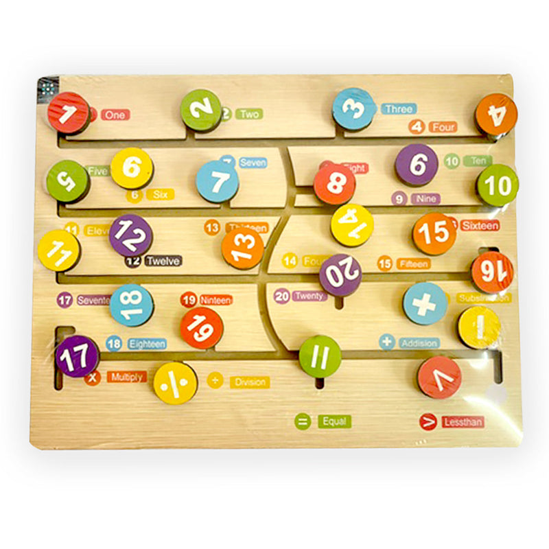 Wooden Toys for Kids | Slider Maze Alphabets | Multicolour