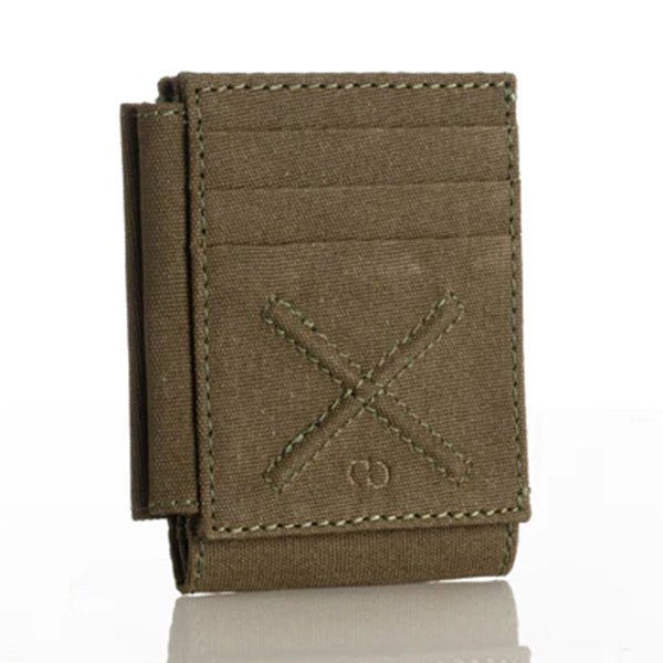 Canvas Bi-Fold Wallet for Men | Green