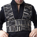 Mens Corset Belt | Upcycled Fabric | Wrap Up | Black