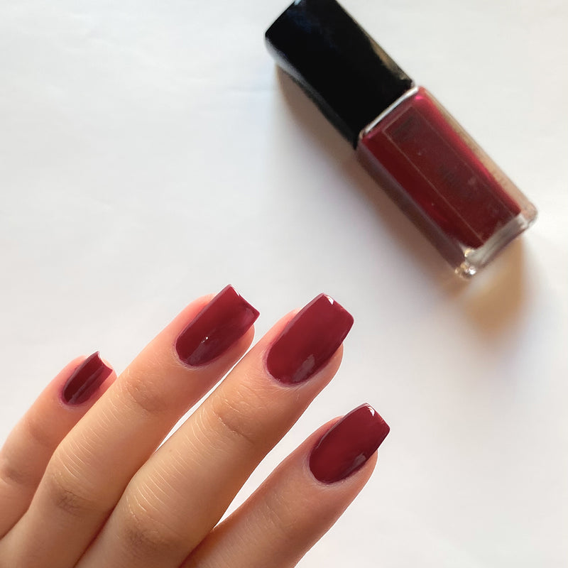 Maroon Nail Polish | Vegan | Merlot | 10 ml