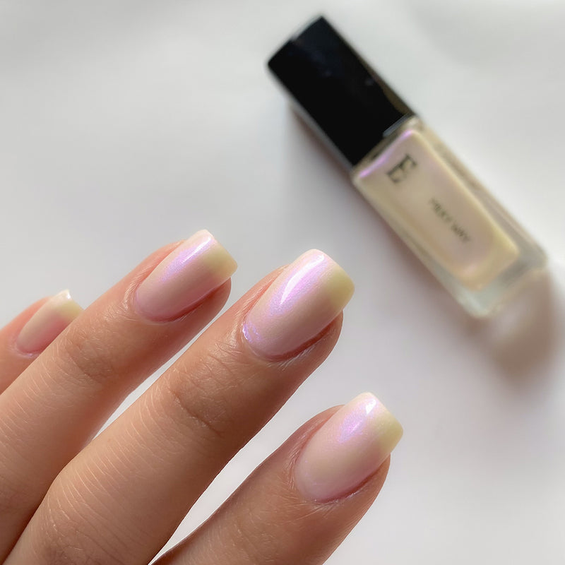 Metallic White Nail Polish | Milky Way | 10 ml.