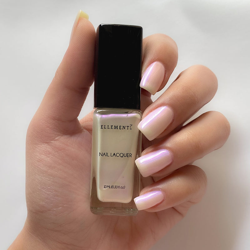 Metallic White Nail Polish | Milky Way | 10 ml.