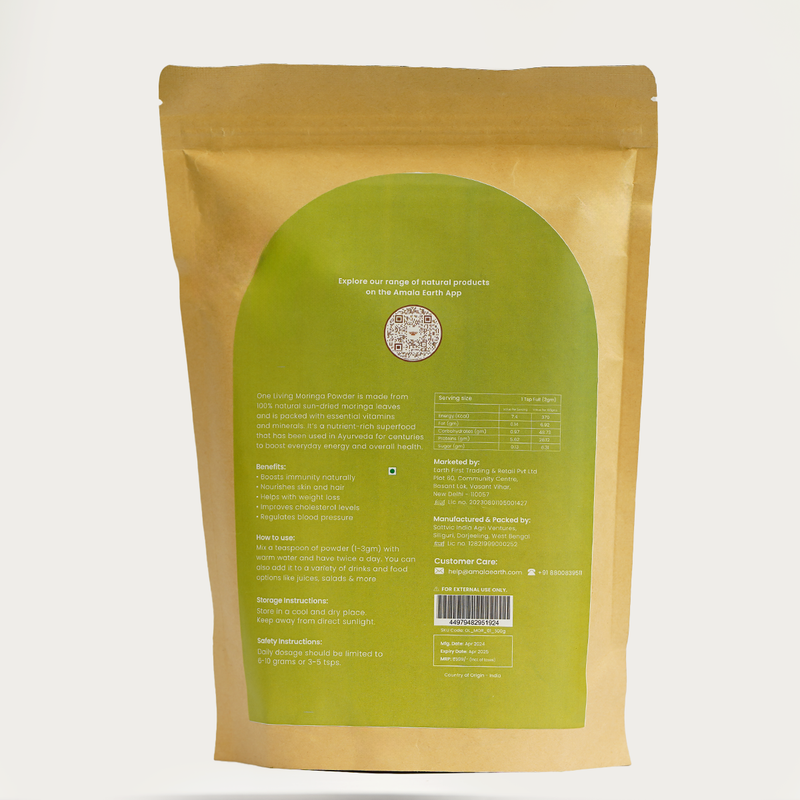 Natural Moringa Powder | 500 g | Immunity Boosting | Pack of 2