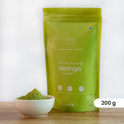 Natural Moringa Powder | 200 g | Boosts Immunity | Pack of 2