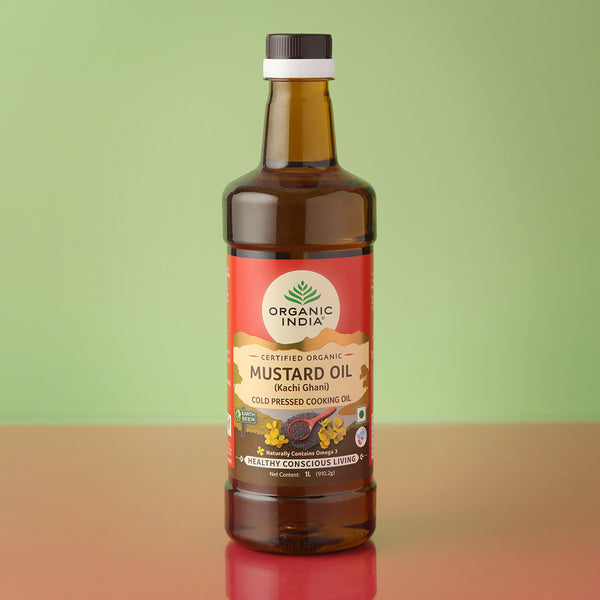 Organic India Mustard Oil | (Kacchi Ghani) | Cold Pressed | 1 L