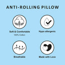 Cotton Baby Pillow | Anti Roll Pillow | Blue