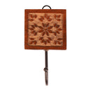 Wooden Wall Hook | Single | Brown | 8 cm