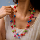 Crochet Beaded Neckpiece | Multicolour