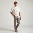 Organic Linen Shirt for Men | Half Sleeves | White