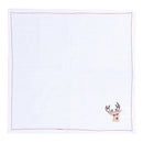 Cotton Dining Table Napkins | Reindeer | Off White