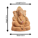 Panchgavya Ganesh Idol | Eco Friendly Ganpati Idol | with Temple Box | Set of 2