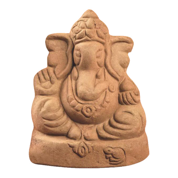 Panchgavya Ganesh Idol | Eco Friendly Ganpati Idol | with Temple Box | Set of 2