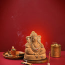 Panchgavya Ganesha Idol For Pooja Room | with Temple Box & Pooja Kits | Set of 4