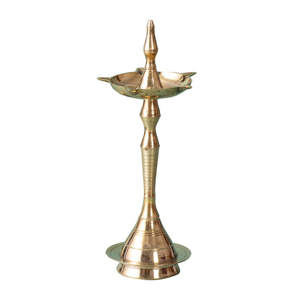 Brass Diya Stand | Golden Finish | Set of 2