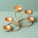 Brass Lotus Urli | Golden