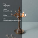 Brass Diya Stand | Golden Finish