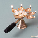 Brass Pooja Diya Stand | Golden