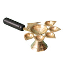 Brass Pooja Diya Stand | Golden