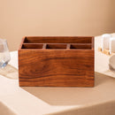 Wooden Cutlery Holder Organizer | Spoon & Fork Stand | Brown