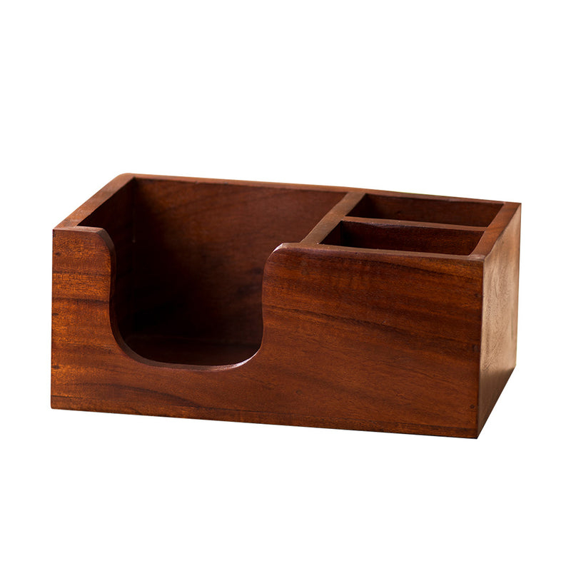 Wooden Cutlery Organizer | Cutlery Concierge | Brown