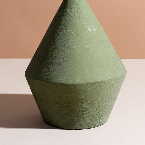 Metallic Vase | Elegant | Sage Green