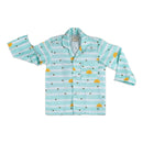 Organic Cotton Nightsuit for Babies & Kids | Skylines Print | Green