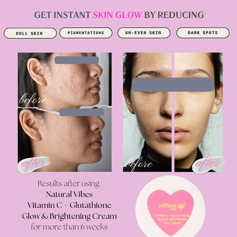 Day And Night Cream | Vitamin C + Glutathione | Glow & Brightening Face | 50 g