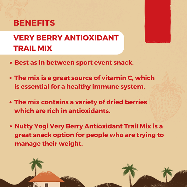 Very Berry Antioxidant Trail Mix | Rich in Antioxidants | Pack of 2 | 250 g Each