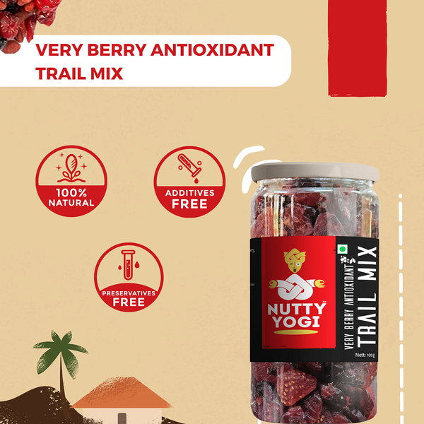 Very Berry Antioxidant Trail Mix | Rich in Antioxidants | Pack of 2 | 100 g Each