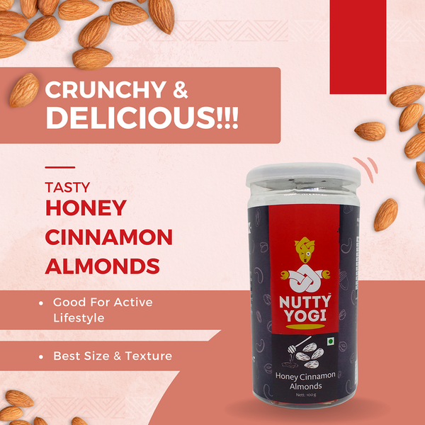 Honey Cinnamon Almonds | Rich in Vitamin E | 100 g