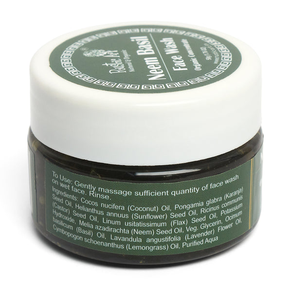 Organic Neem Basil Face Wash Concentrate | 50 g