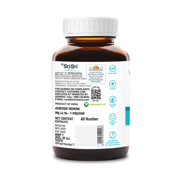 Sri Sri Tattva SupaSupp Nigella Oil | Immuno Protector | Builds Immunity & Strength | 60 Veg Capsules, 500 mg