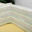 Organic Cotton Baby Cot Bumper | Striped | Multicolour