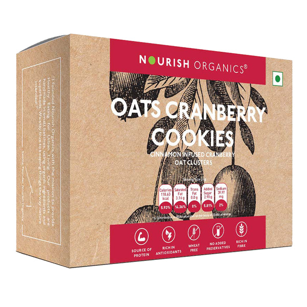 Gluten Free Oats Cranberry Cookies | 120 g