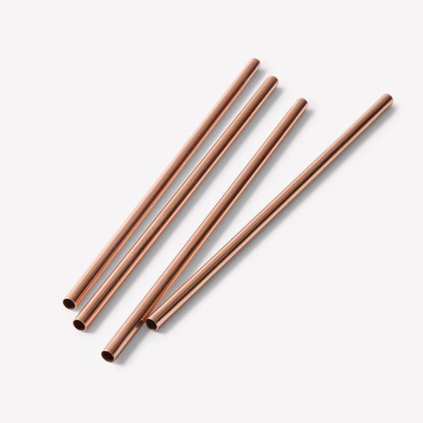 Copper Straws With Cleaner | Pack of 2