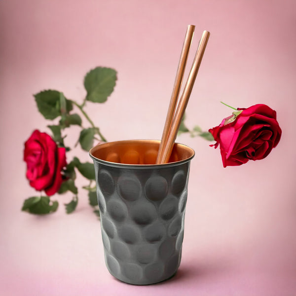 Copper Straws With Cleaner | Pack of 2