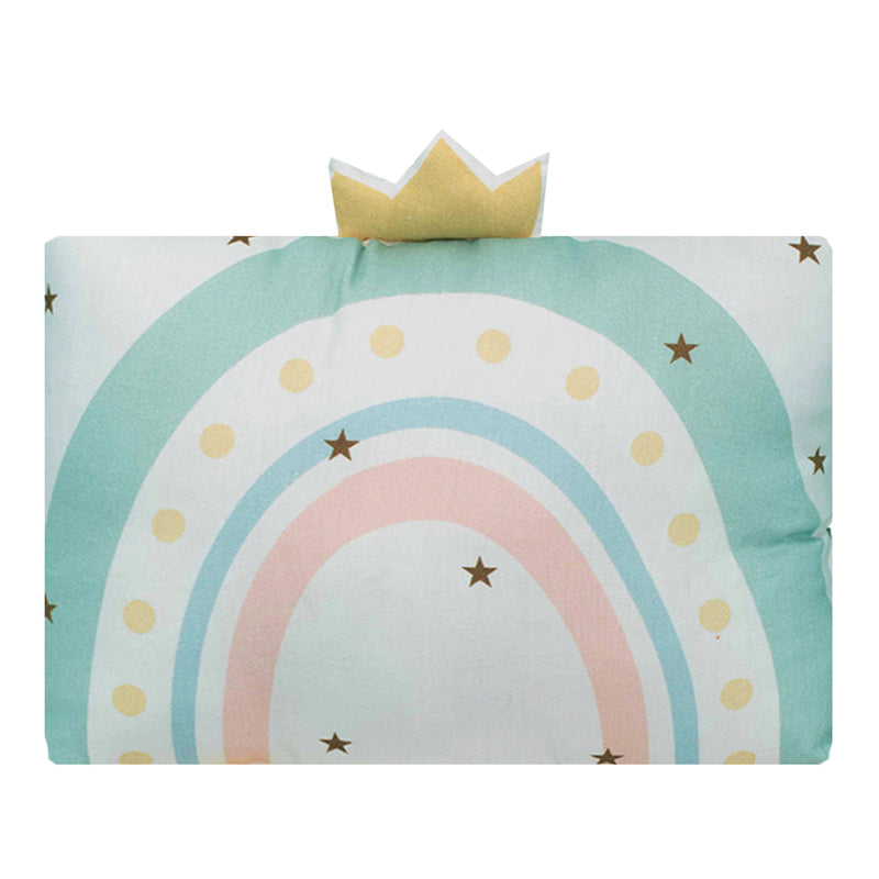 Organic Cotton Baby Pillow & Bolsters | Rainbow Print | Set of 3