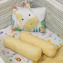 Organic Cotton Baby Pillow & Bolsters | Giraffe Print | Set of 3