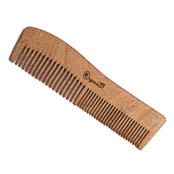 Natural Neem Comb | Wave Shaped | Detangling | Pack of 2