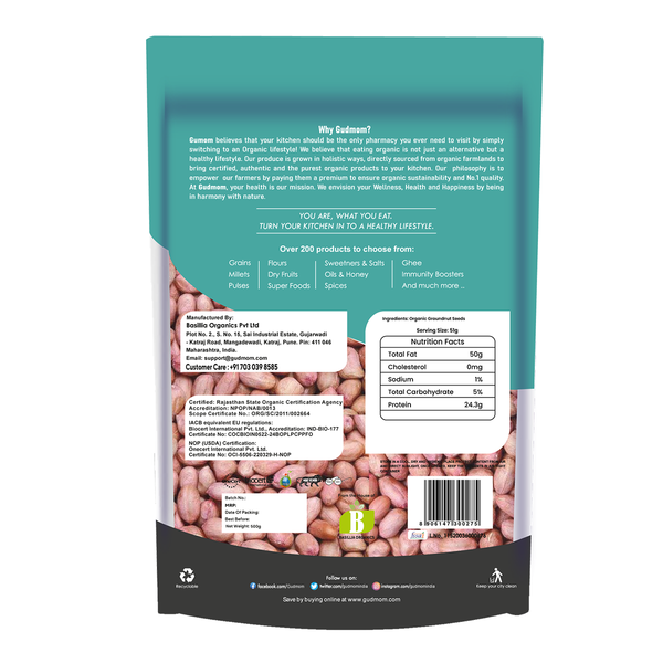 Groundnut Seeds | Organic |  High In Protein & Vitamins | 500 g