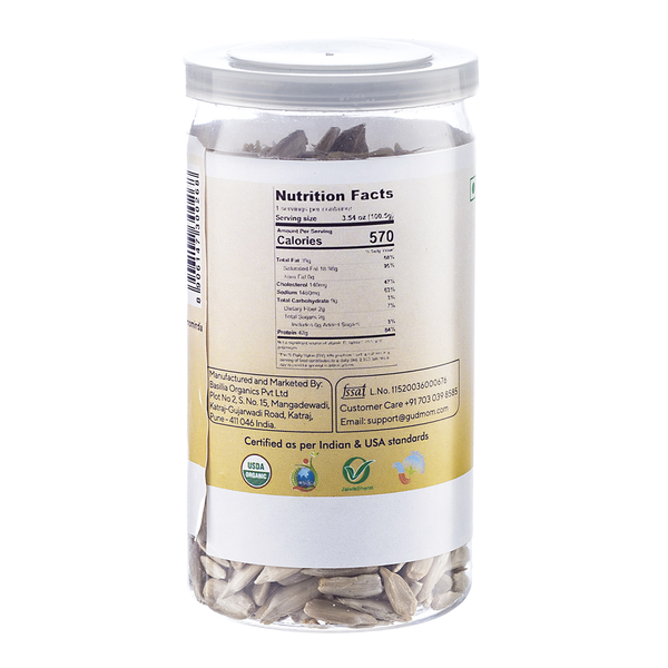 Sunflower Seeds | Organic | Rich Source of Fibre | 100 g