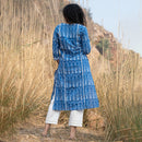 Cotton Summer Kurta Set for Women | Indigo Block Print