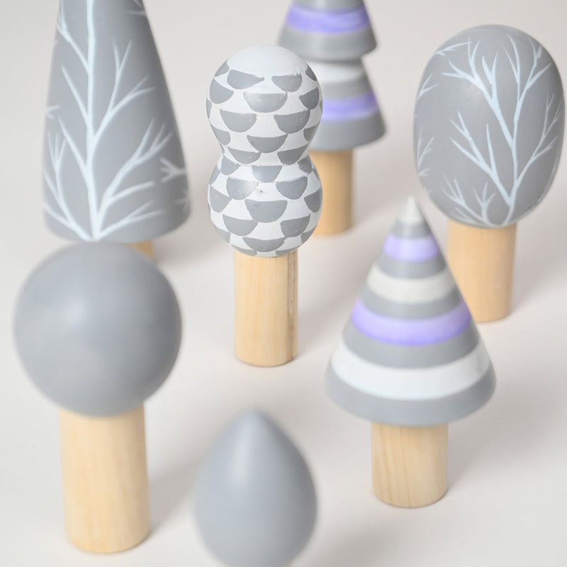 Wooden Tree Toy Set | Arctic | Multicolour | Set of 5