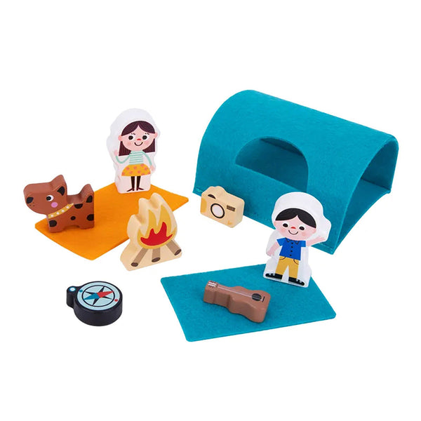 Wooden Camping Toy Set | Multicolour | 13 Pcs